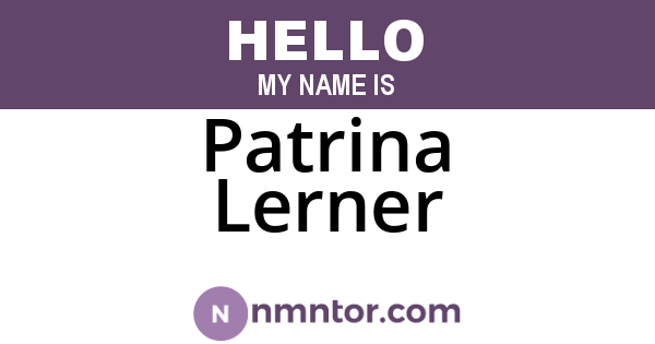 Patrina Lerner