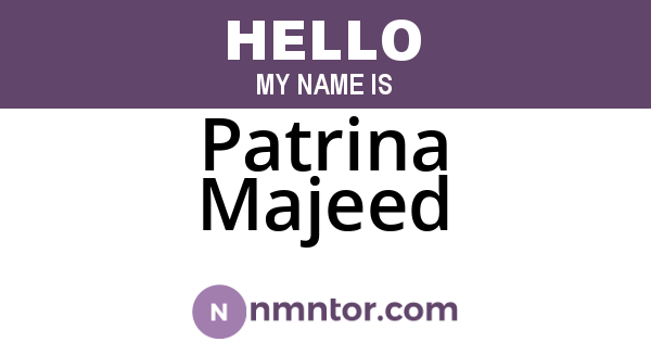 Patrina Majeed