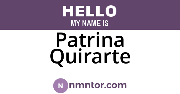 Patrina Quirarte
