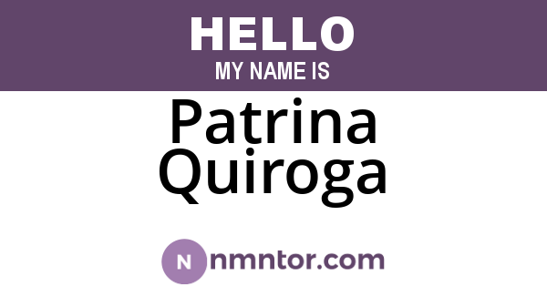 Patrina Quiroga