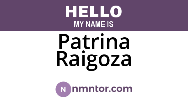 Patrina Raigoza