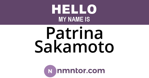 Patrina Sakamoto