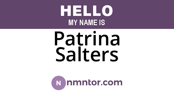 Patrina Salters