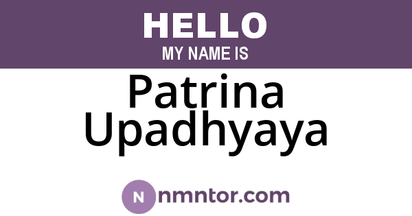 Patrina Upadhyaya