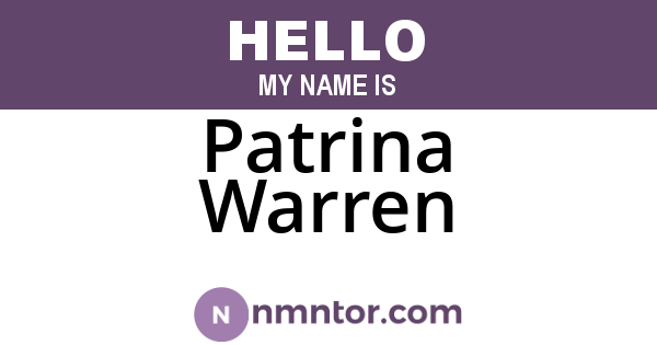 Patrina Warren
