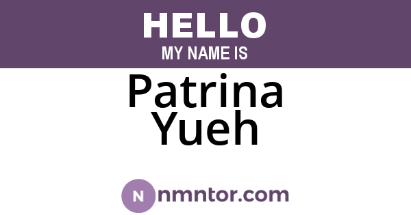 Patrina Yueh