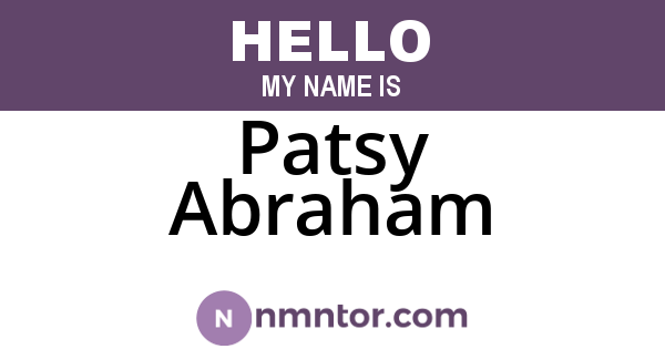 Patsy Abraham