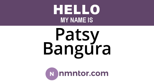 Patsy Bangura