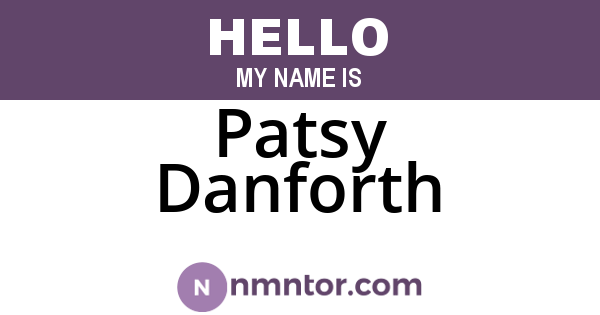 Patsy Danforth