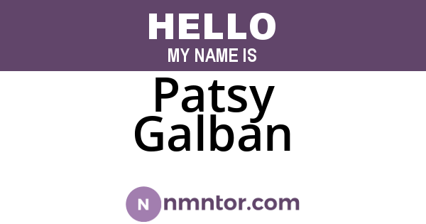 Patsy Galban