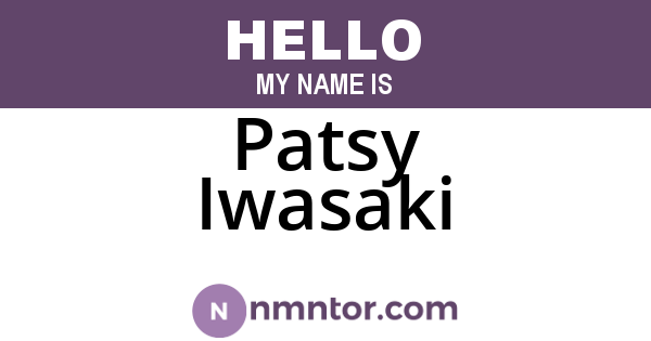 Patsy Iwasaki