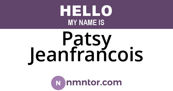 Patsy Jeanfrancois