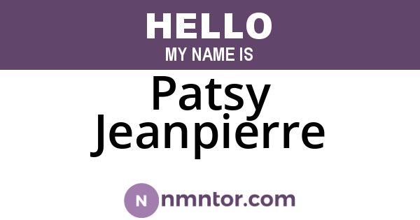 Patsy Jeanpierre
