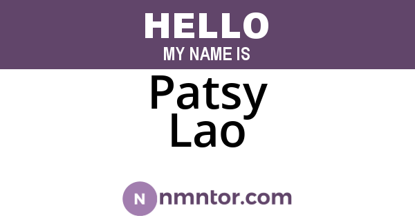 Patsy Lao