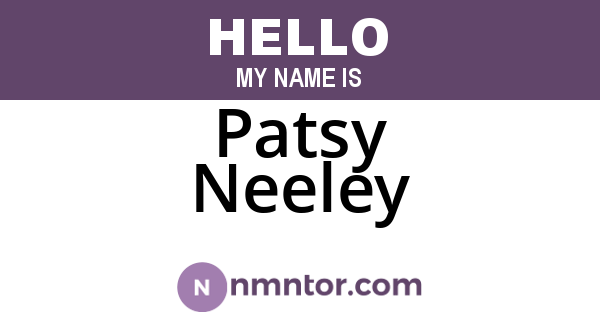 Patsy Neeley
