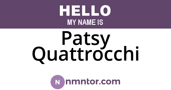 Patsy Quattrocchi