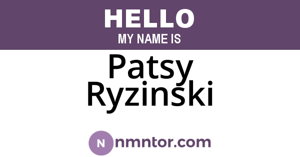 Patsy Ryzinski