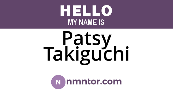 Patsy Takiguchi
