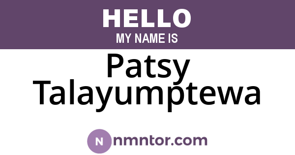 Patsy Talayumptewa
