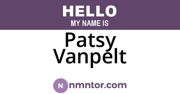 Patsy Vanpelt