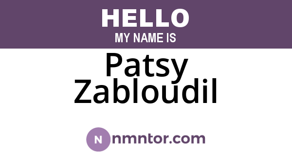 Patsy Zabloudil