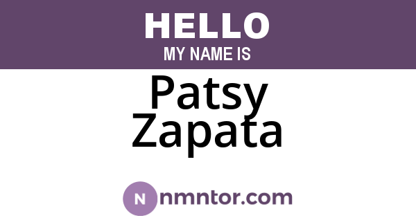 Patsy Zapata
