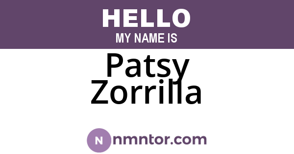 Patsy Zorrilla