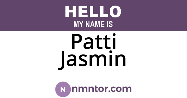 Patti Jasmin