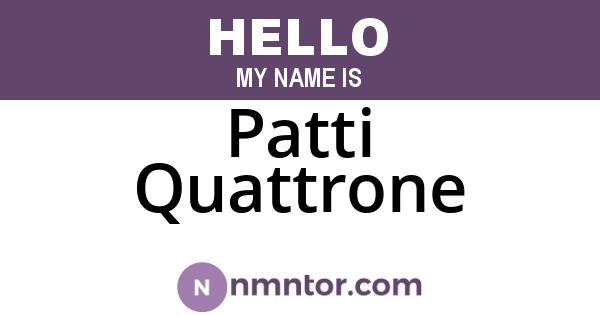 Patti Quattrone