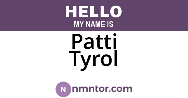 Patti Tyrol