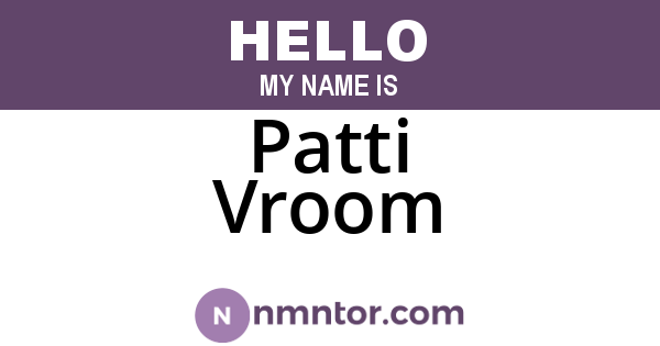 Patti Vroom