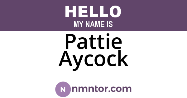 Pattie Aycock