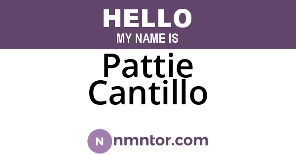 Pattie Cantillo