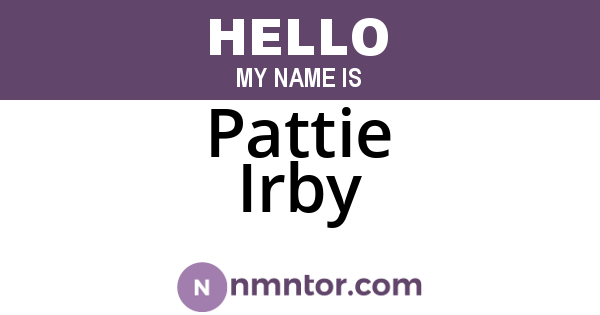 Pattie Irby