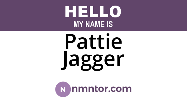 Pattie Jagger