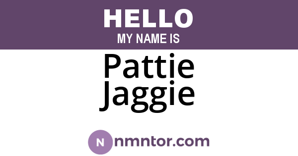 Pattie Jaggie