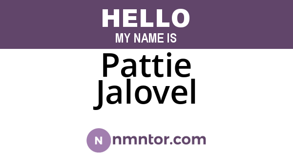 Pattie Jalovel