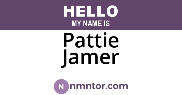 Pattie Jamer