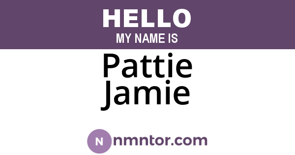 Pattie Jamie