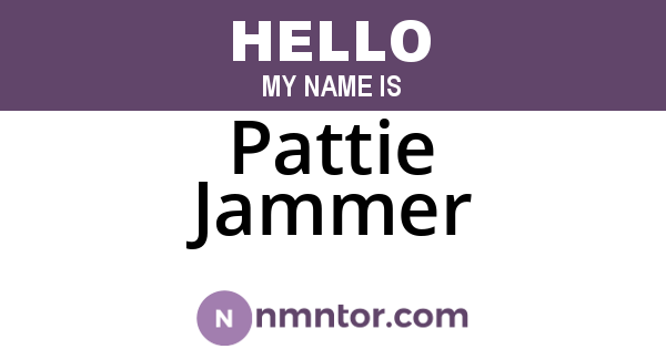 Pattie Jammer