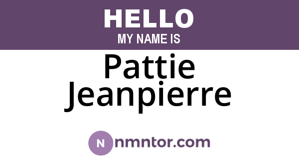 Pattie Jeanpierre