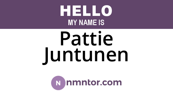Pattie Juntunen