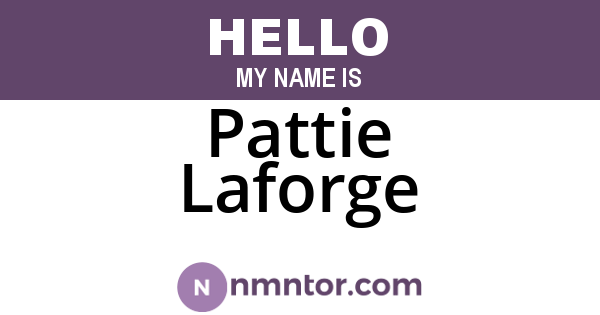 Pattie Laforge