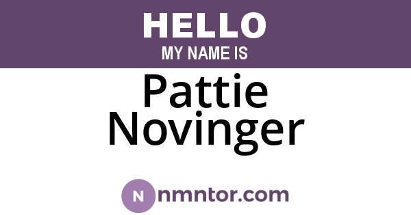 Pattie Novinger