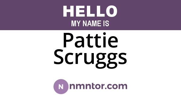 Pattie Scruggs