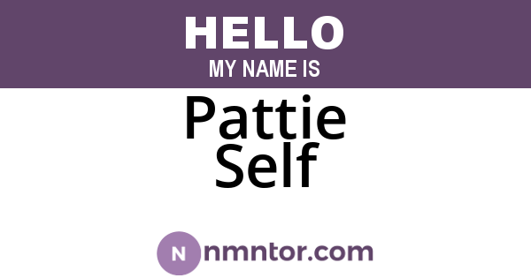 Pattie Self