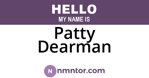 Patty Dearman