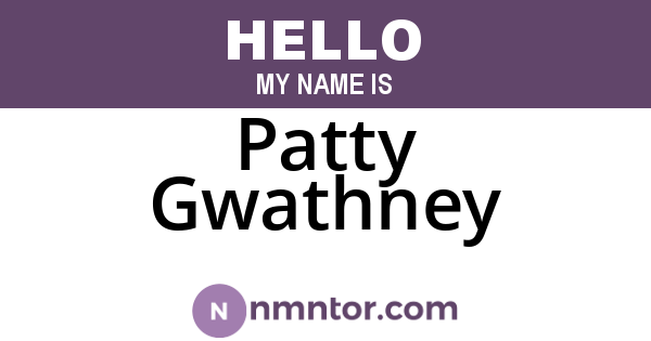 Patty Gwathney