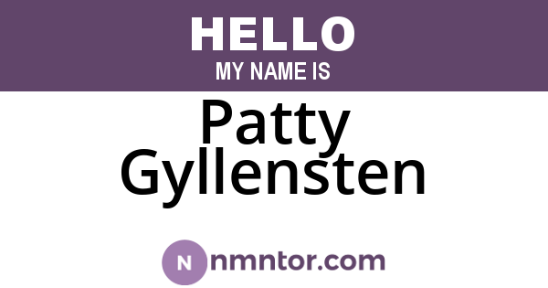 Patty Gyllensten