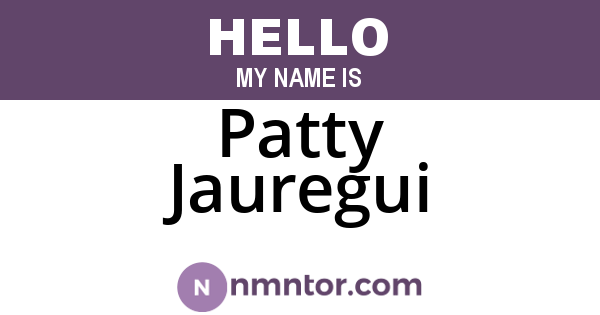Patty Jauregui